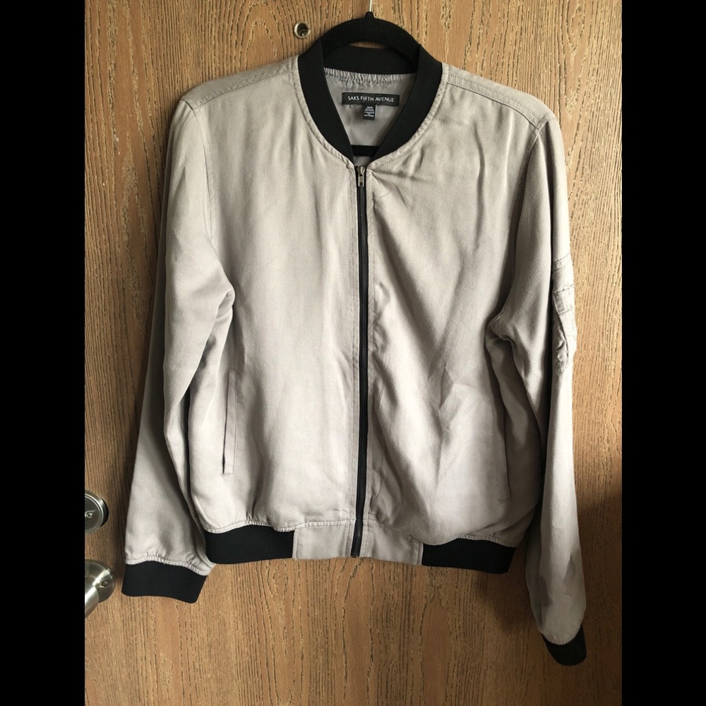 Saks 5th Ave Lightweight Bomber Jacket